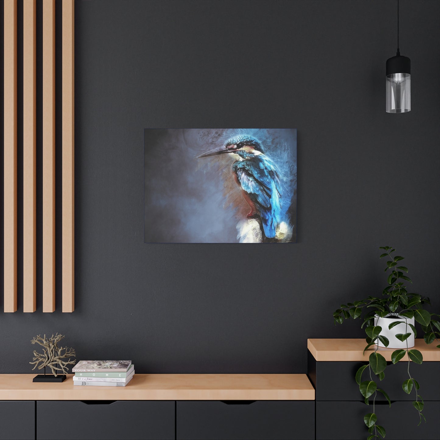 Kingfisher Matte Canvas, Stretched, 1.25"