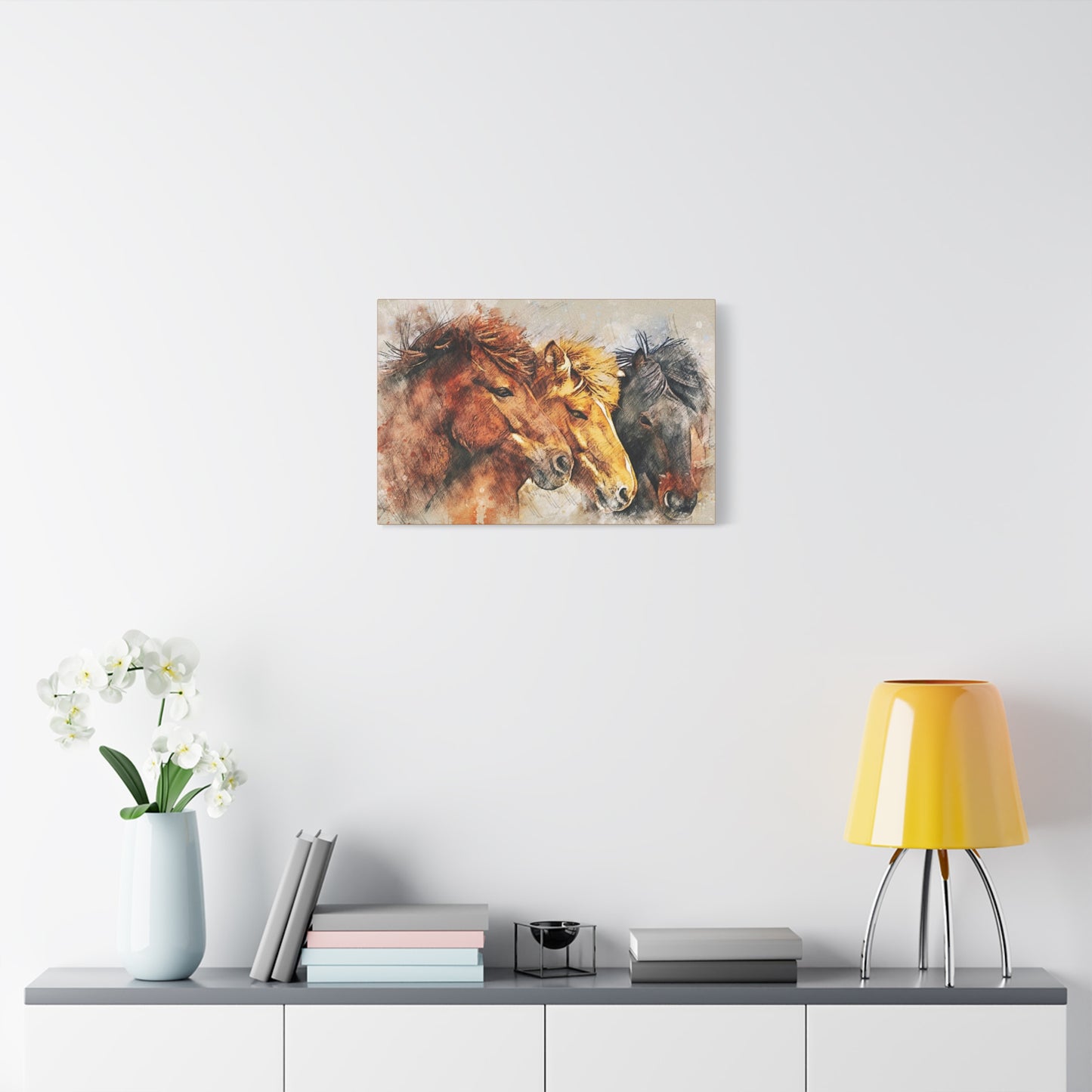 Horses Matte Canvas, Stretched, 1.25"