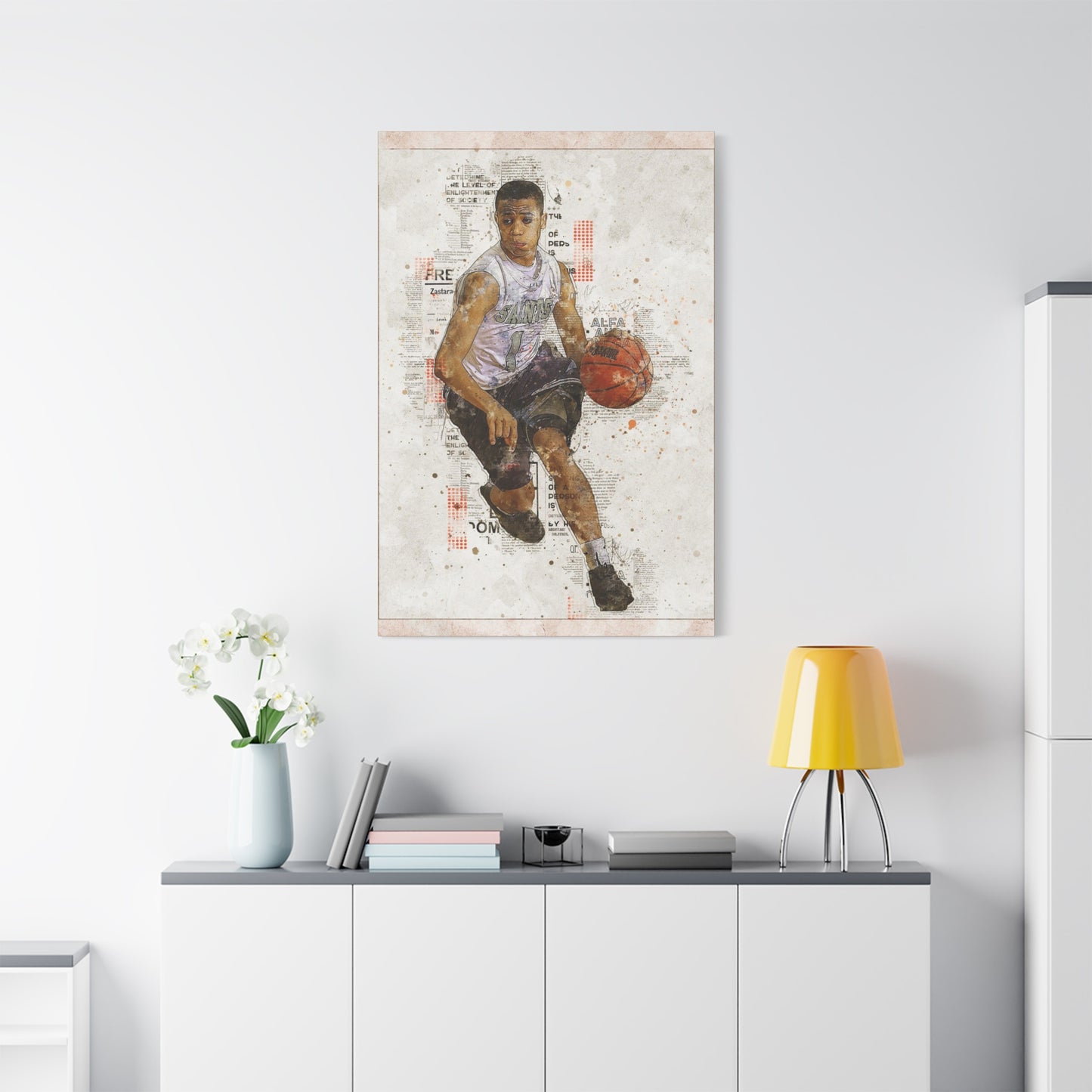 Basketball Matte Canvas, Stretched, 1.25"