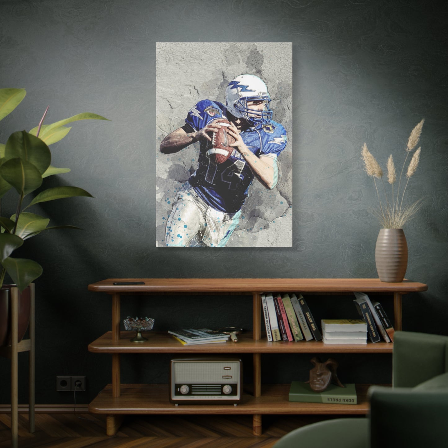 Quarterback Matte Canvas, Stretched, 1.25"