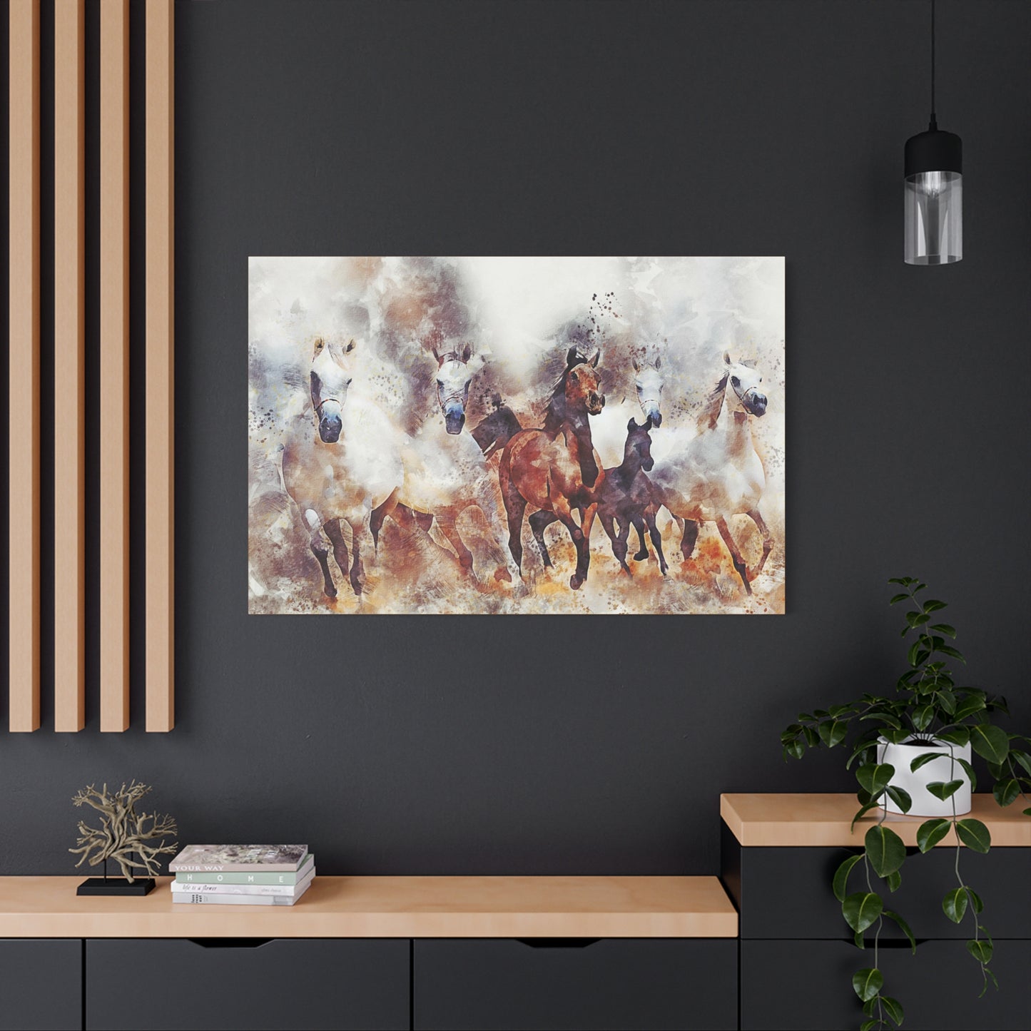 Horses Matte Canvas, Stretched, 1.25"