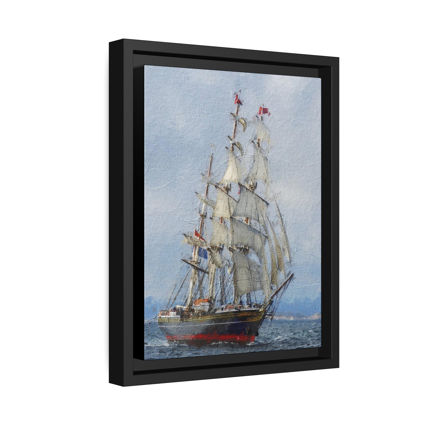 Clipper Matte Canvas, Black Frame