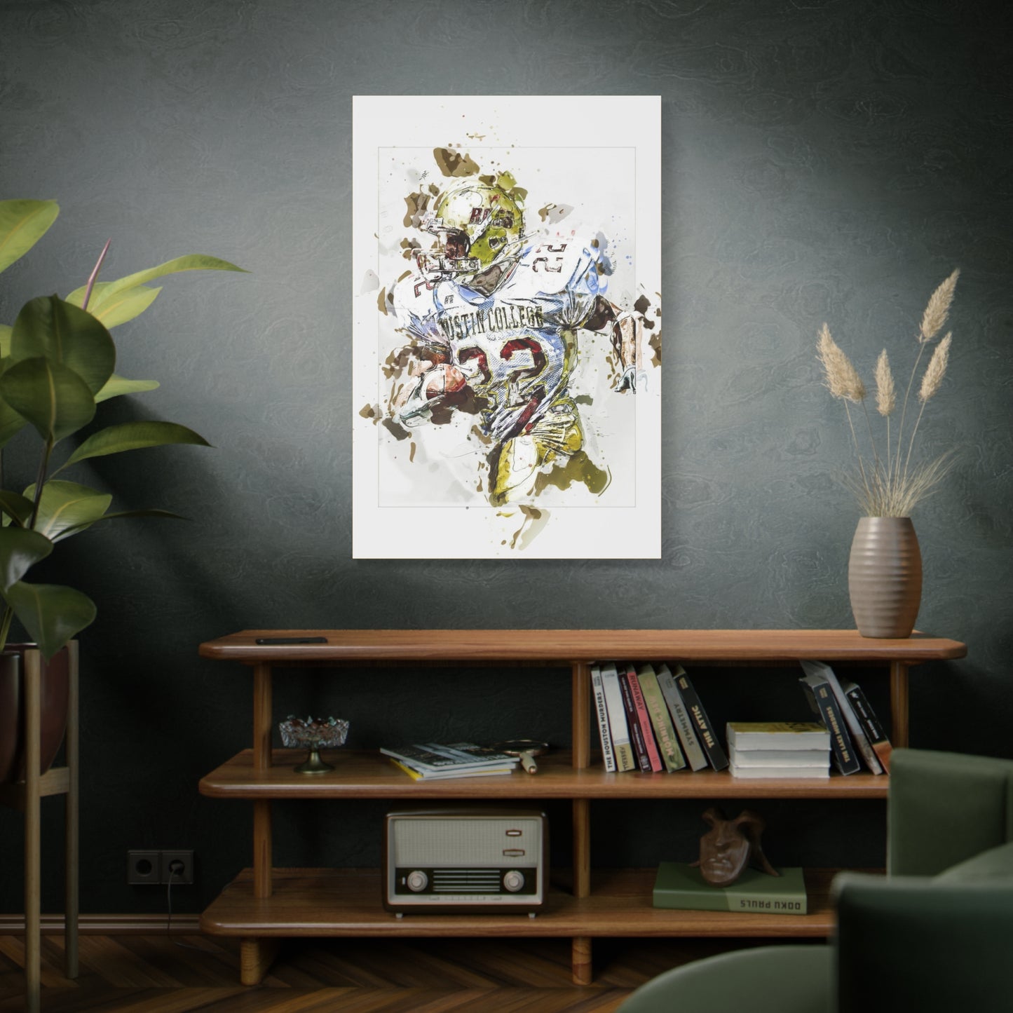 Football Matte Canvas, Stretched, 1.25"