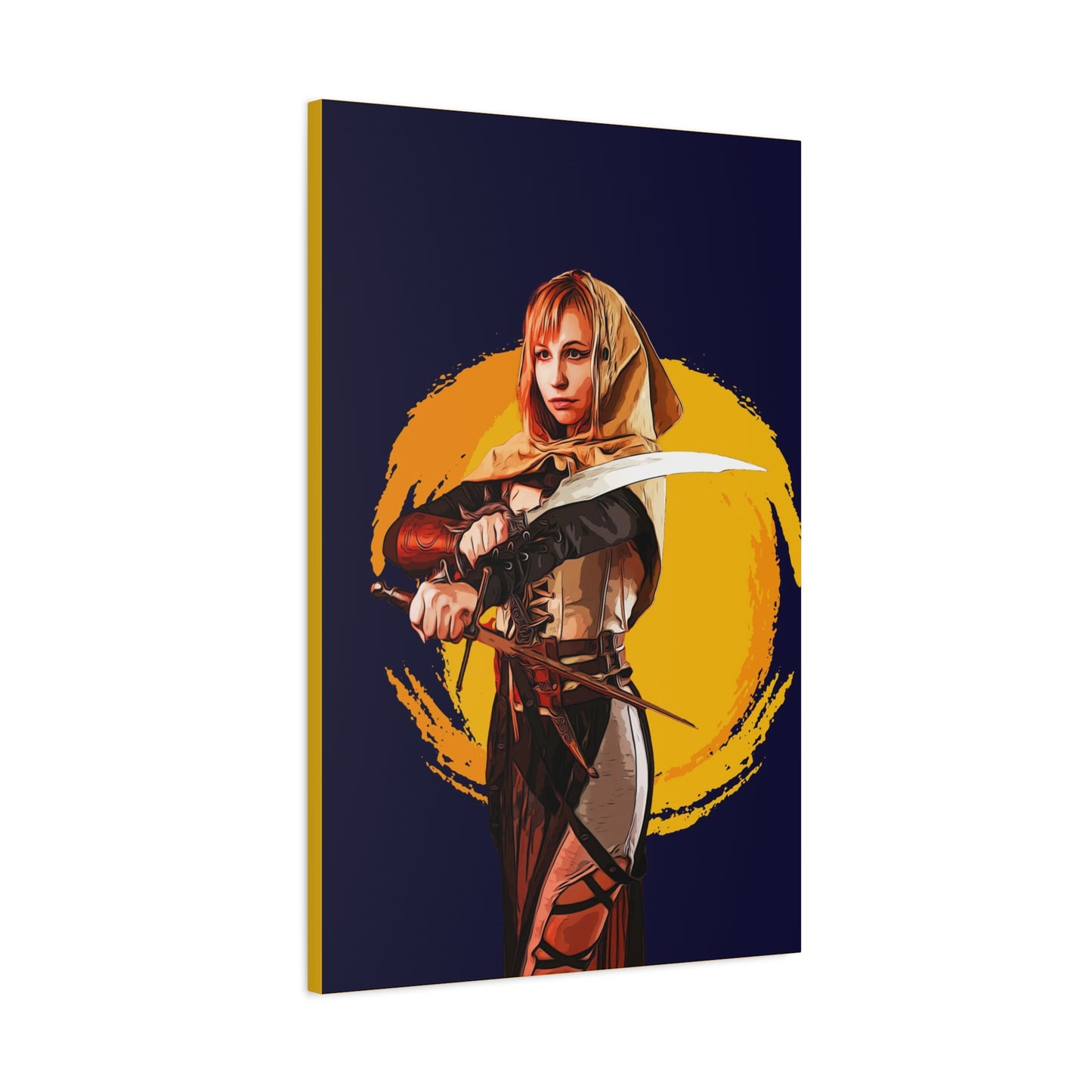 Cosplay Woman Warrior Matte Canvas, Stretched, 1.25"