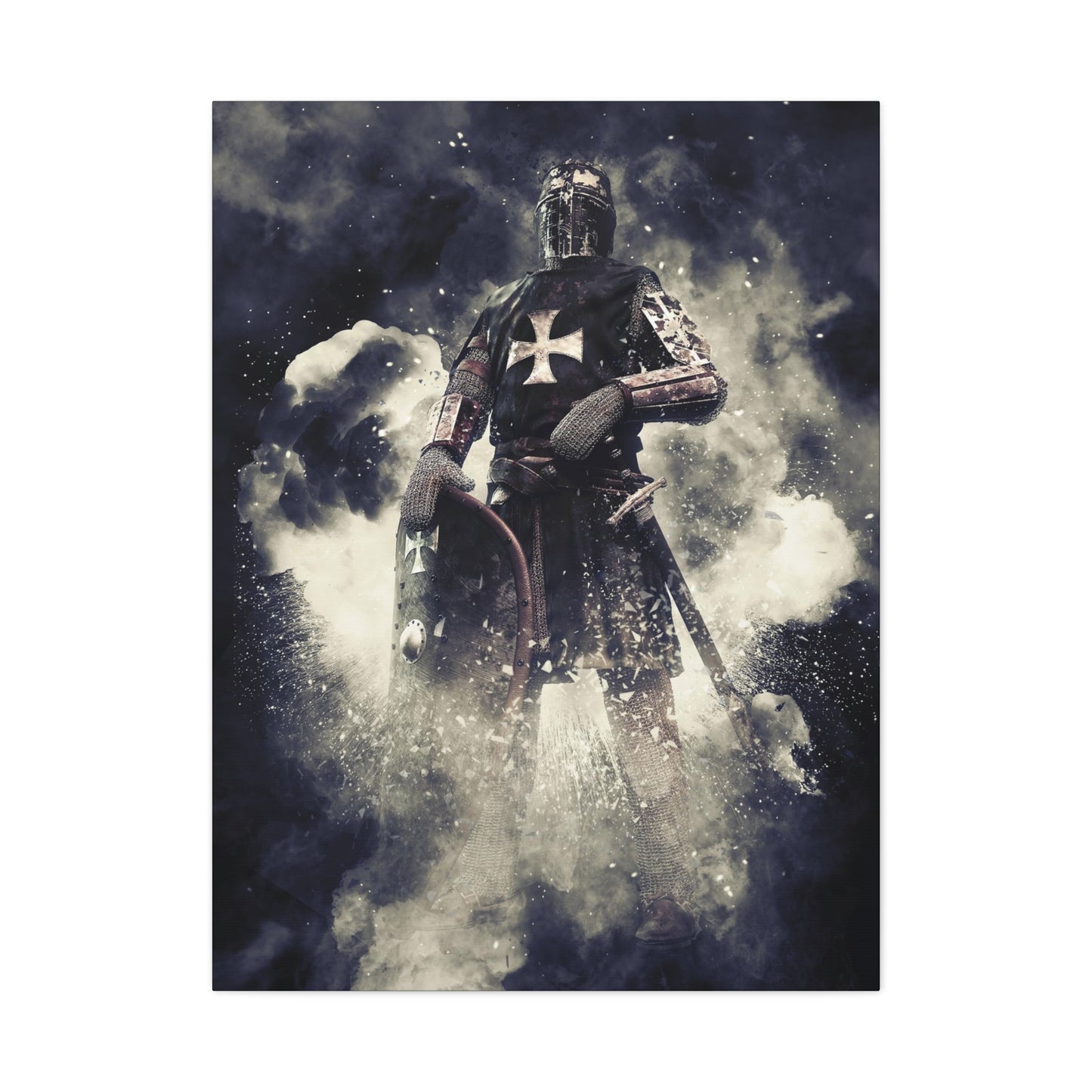 Knight Crusader Matte Canvas, Stretched, 1.25"