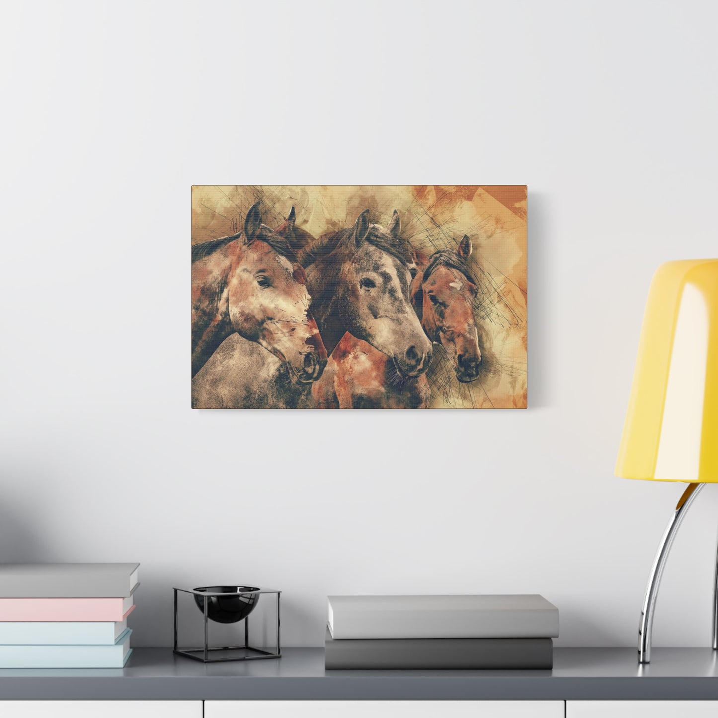 Horses Matte Canvas, Stretched, 1.25"