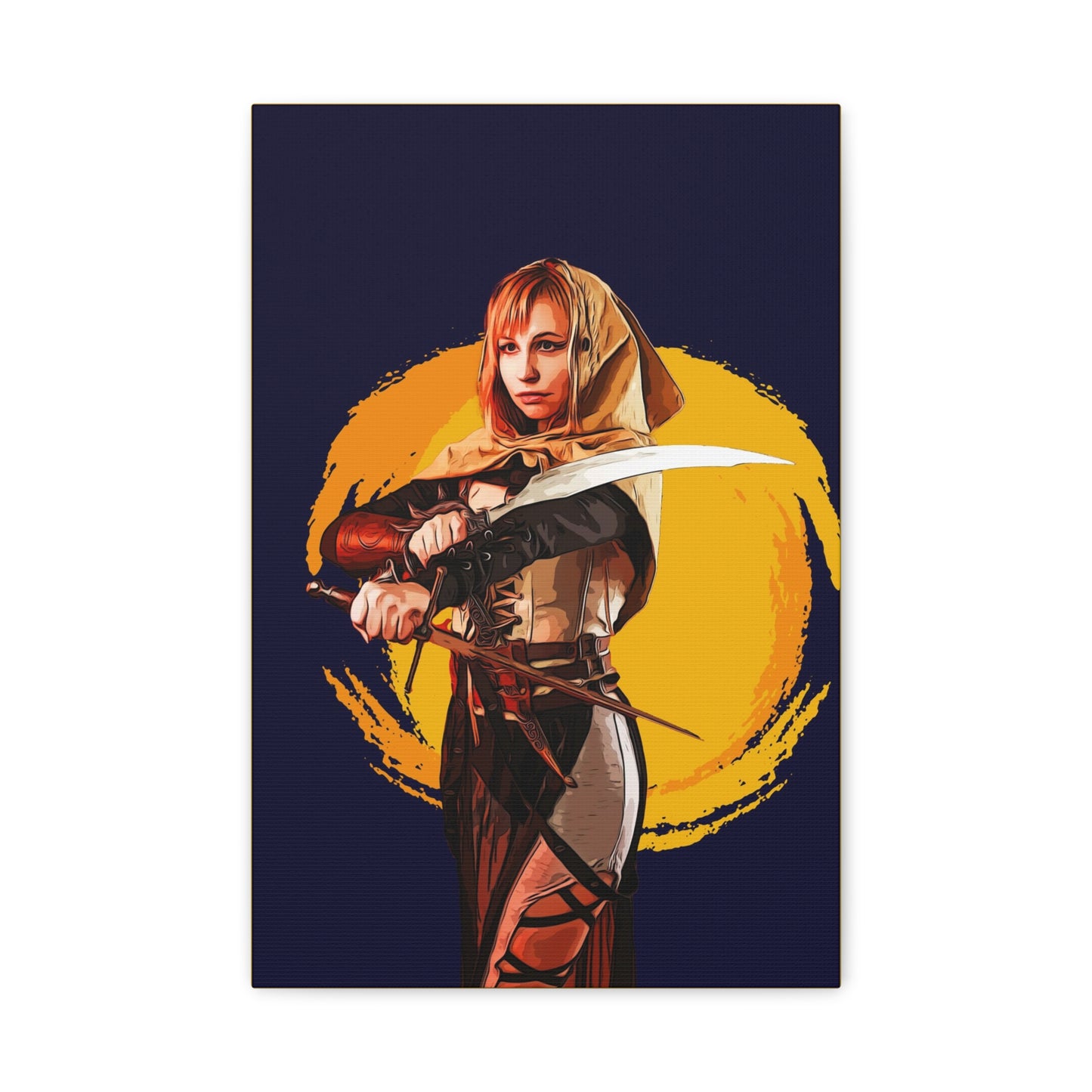Cosplay Woman Warrior Matte Canvas, Stretched, 1.25"