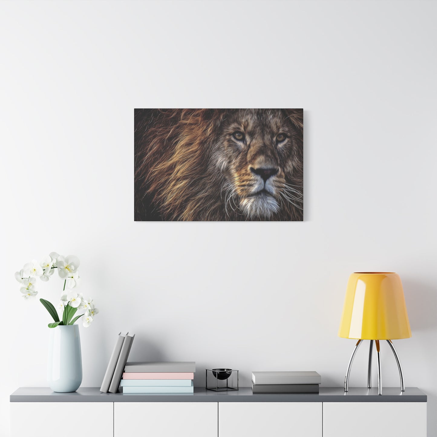 Lion Matte Canvas, Stretched, 1.25"