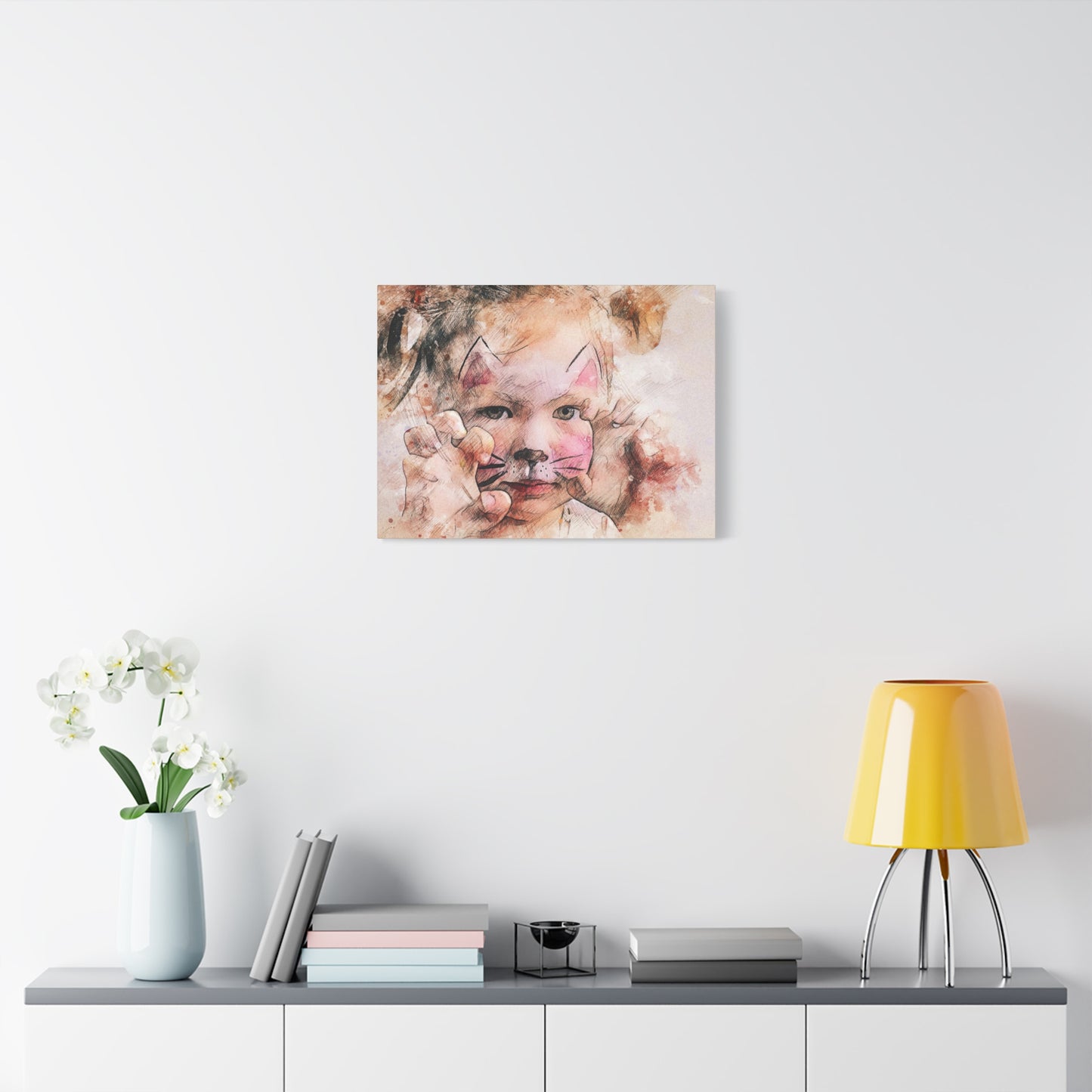 Baby Girl Cat Matte Canvas, Stretched, 1.25"