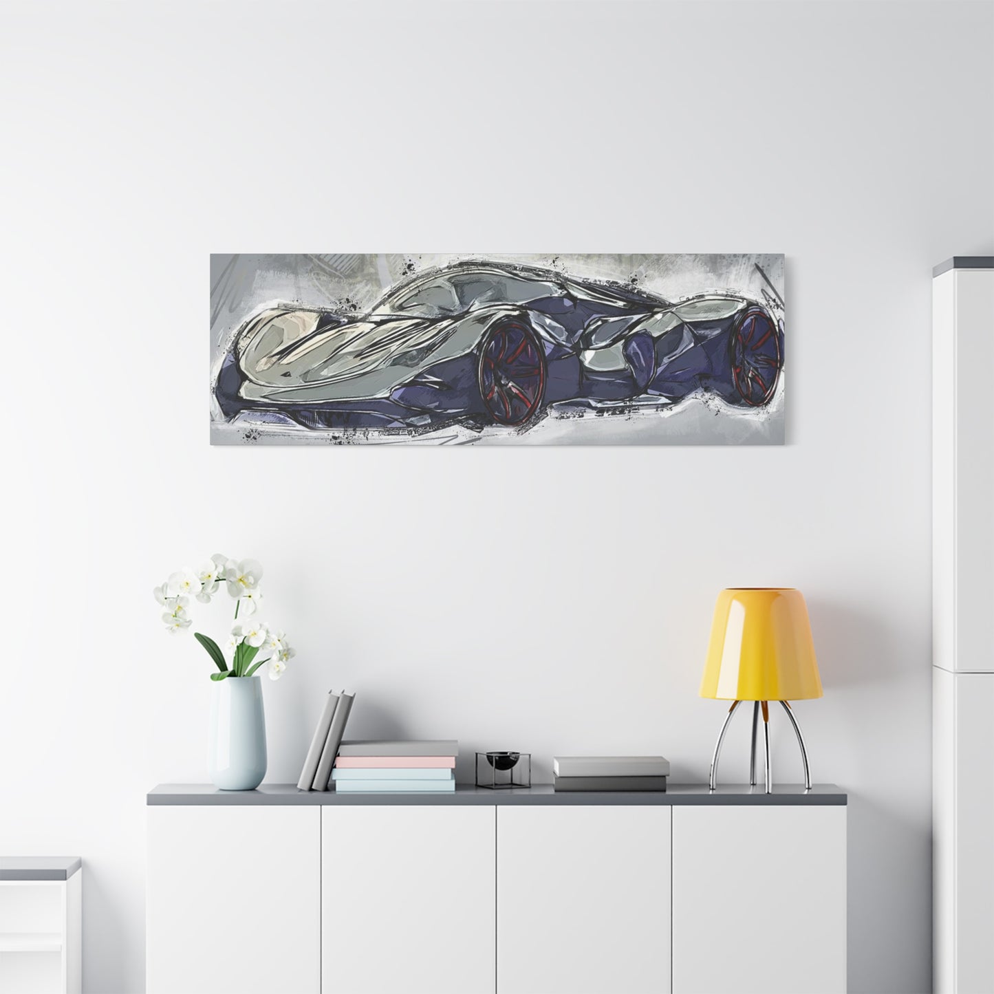 Car Matte Canvas, Stretched, 1.25"