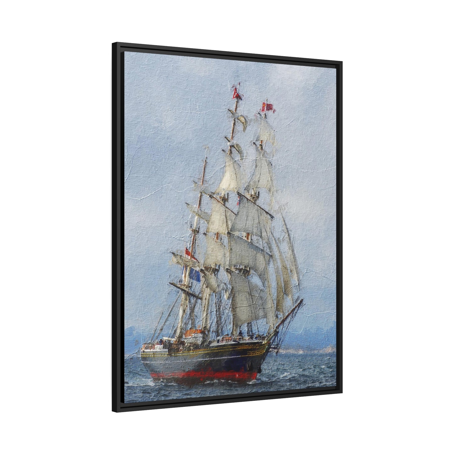 Clipper Matte Canvas, Black Frame