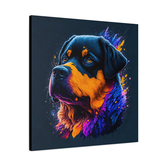 Rottweiller Matte Canvas, Stretched, 1.25"