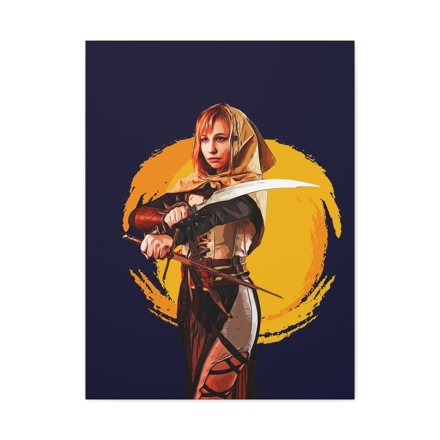 Cosplay Woman Warrior Matte Canvas, Stretched, 1.25"