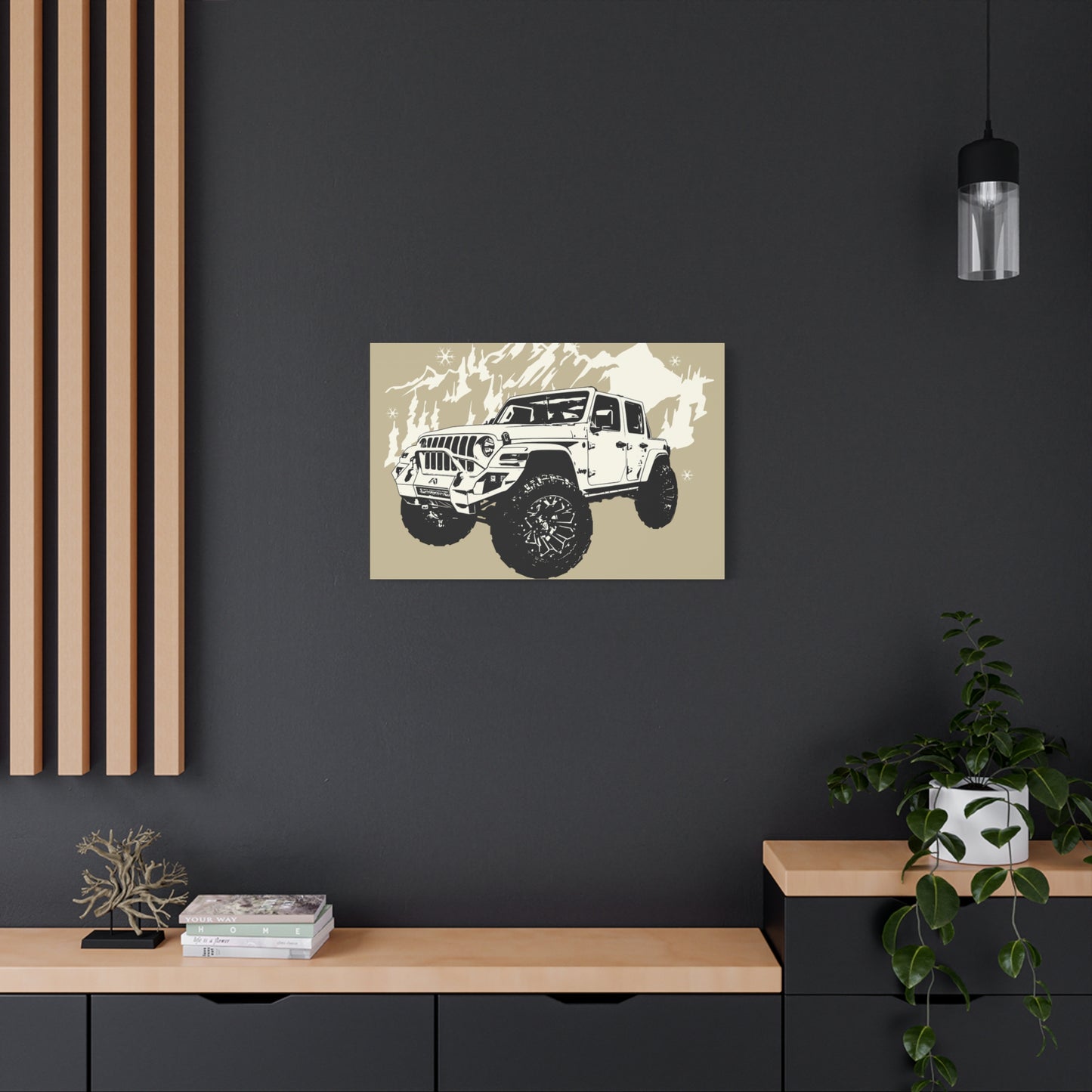 Jeep Matte Canvas, Stretched, 1.25"