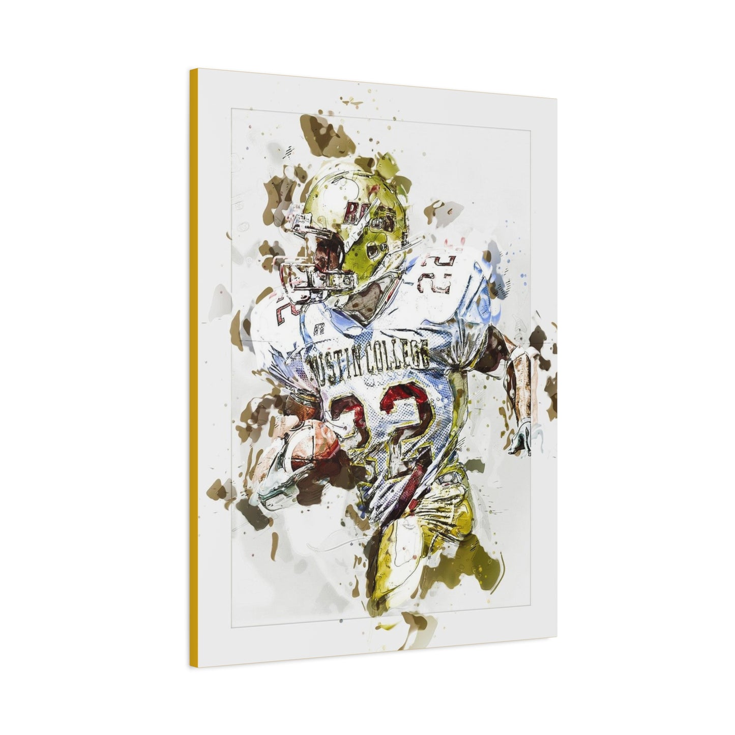Football Matte Canvas, Stretched, 1.25"