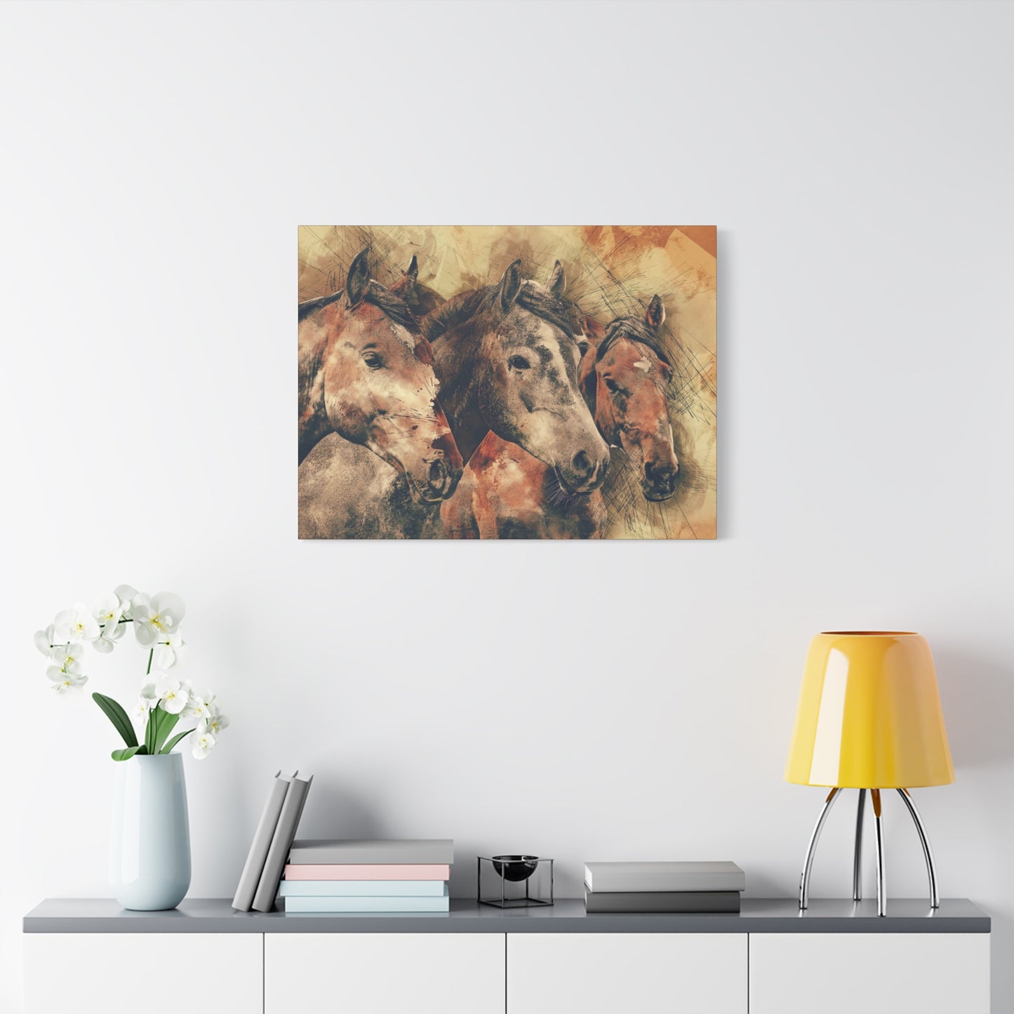 Horses Matte Canvas, Stretched, 1.25"