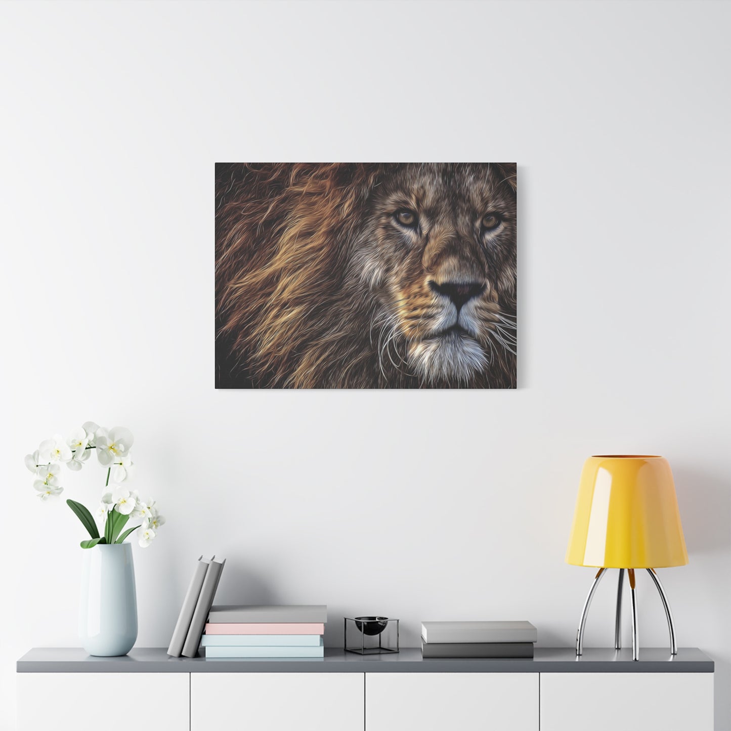 Lion Matte Canvas, Stretched, 1.25"
