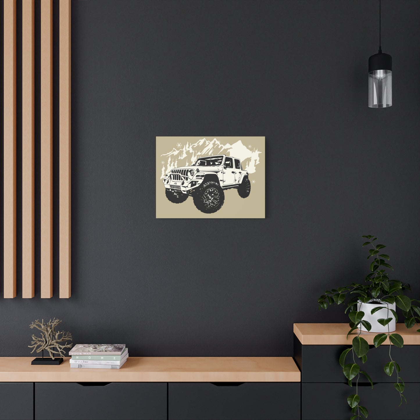 Jeep Matte Canvas, Stretched, 1.25"
