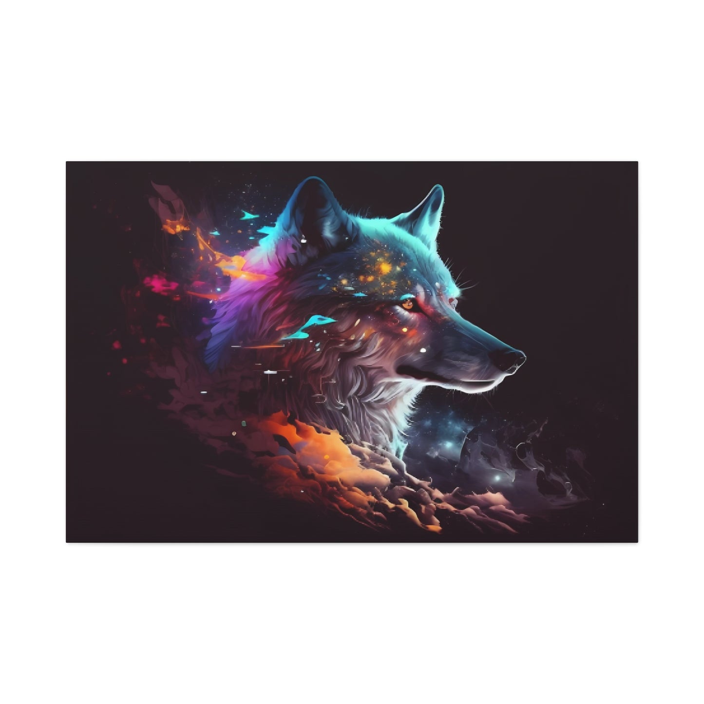 Wolf Matte Canvas, Stretched, 1.25"