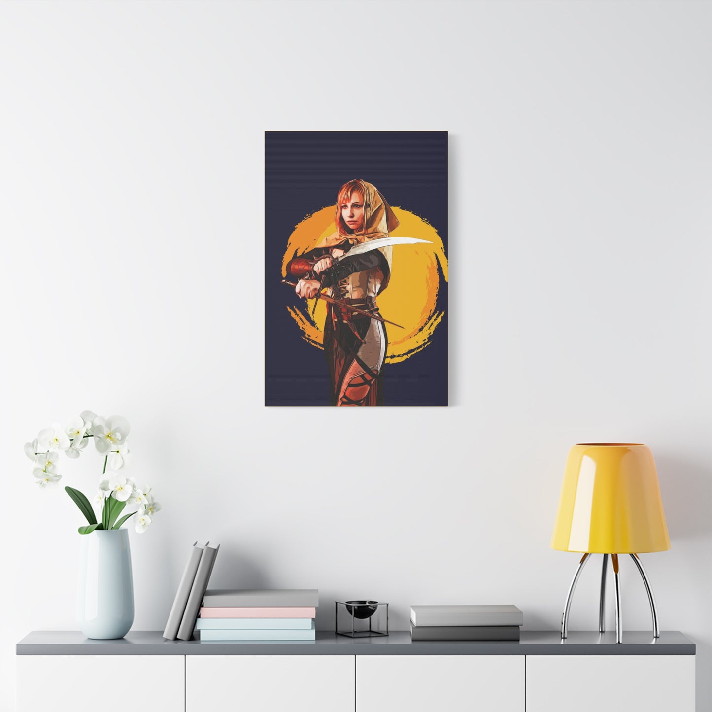 Cosplay Woman Warrior Matte Canvas, Stretched, 1.25"