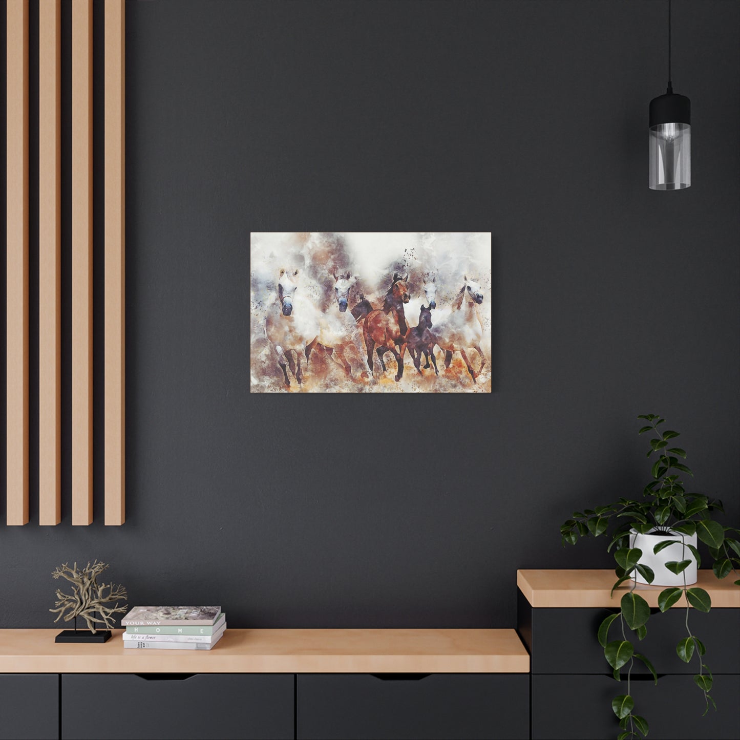 Horses Matte Canvas, Stretched, 1.25"
