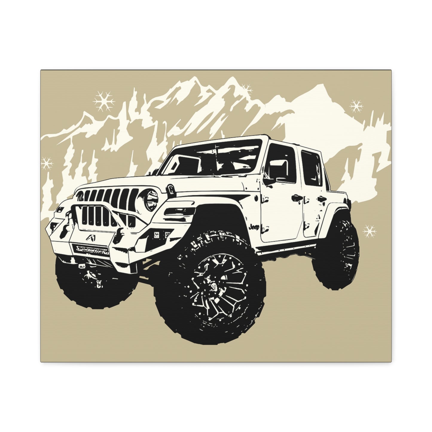 Jeep Matte Canvas, Stretched, 1.25"
