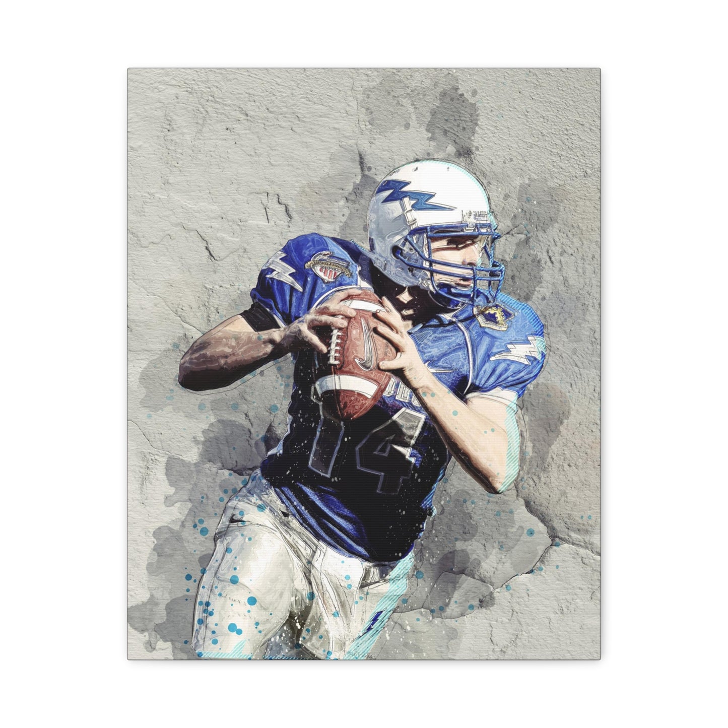Quarterback Matte Canvas, Stretched, 1.25"