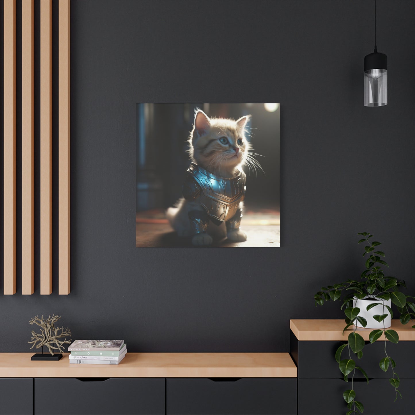 Thunder Kitten Matte Canvas, Stretched, 1.25"