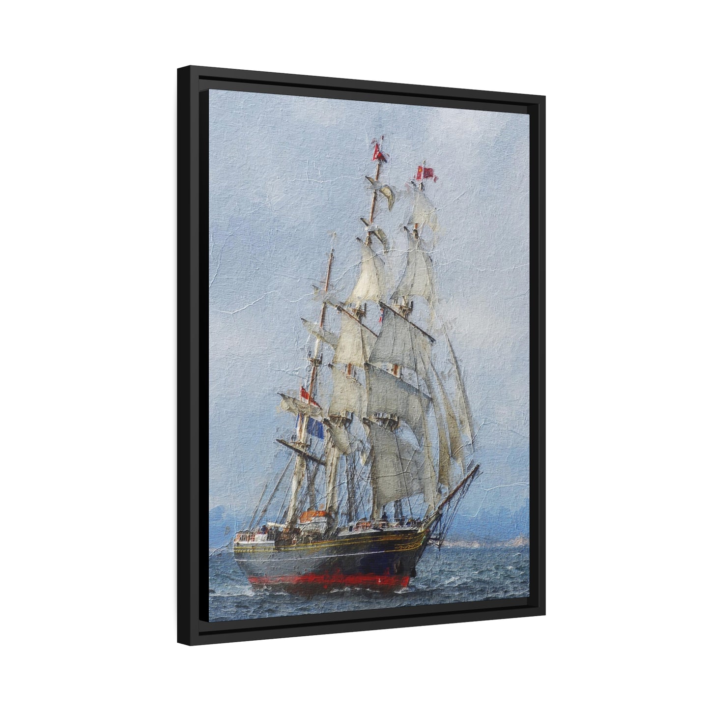 Clipper Matte Canvas, Black Frame