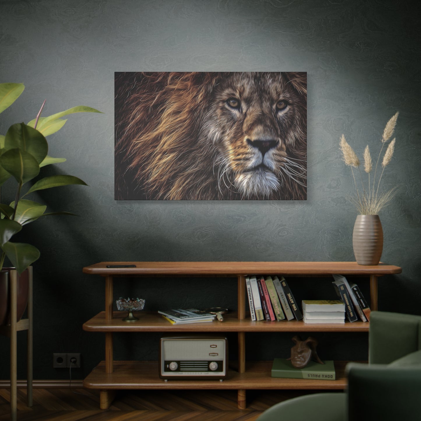 Lion Matte Canvas, Stretched, 1.25"