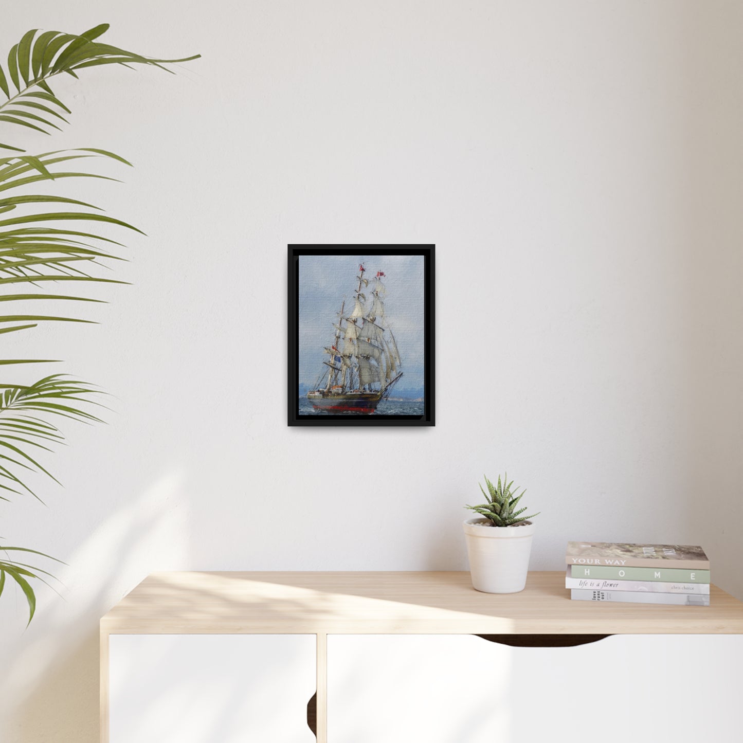 Clipper Matte Canvas, Black Frame