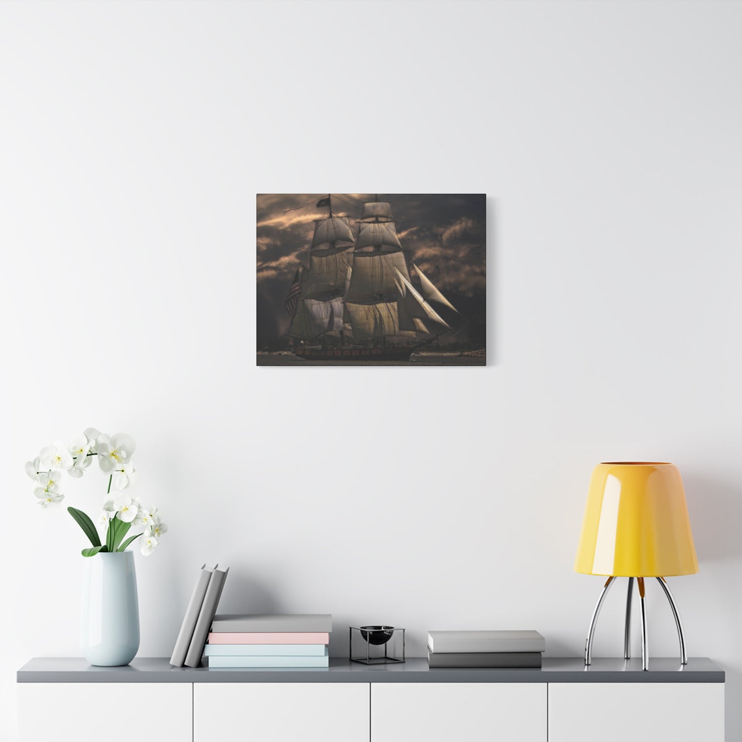 Sailing Ship Matte Canvas, Stretched, 1.25"