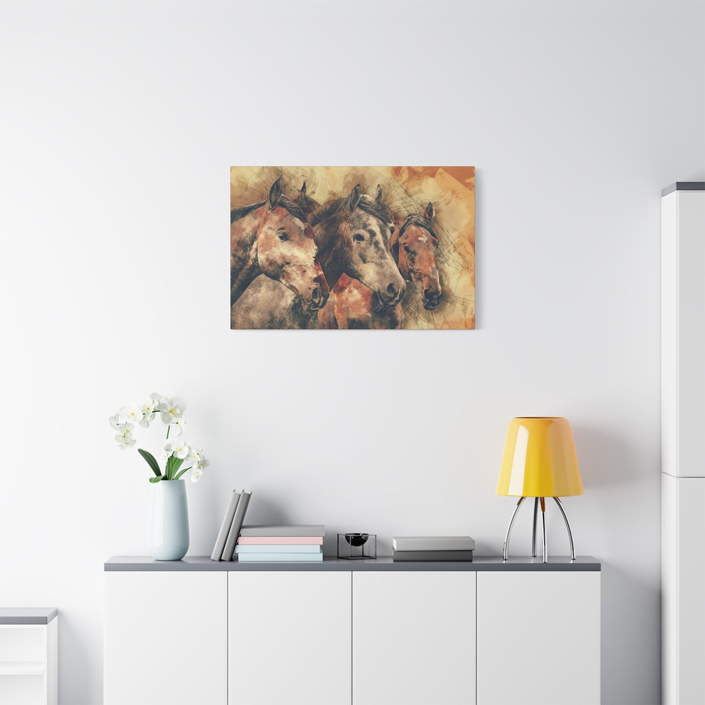 Horses Matte Canvas, Stretched, 1.25"