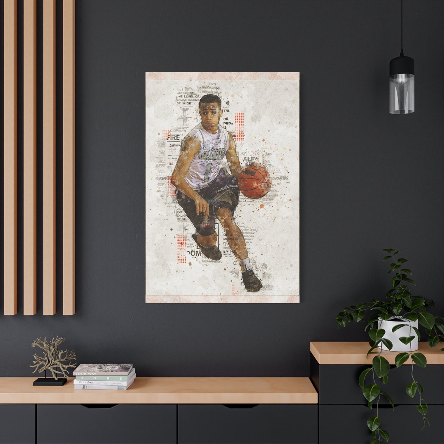 Basketball Matte Canvas, Stretched, 1.25"