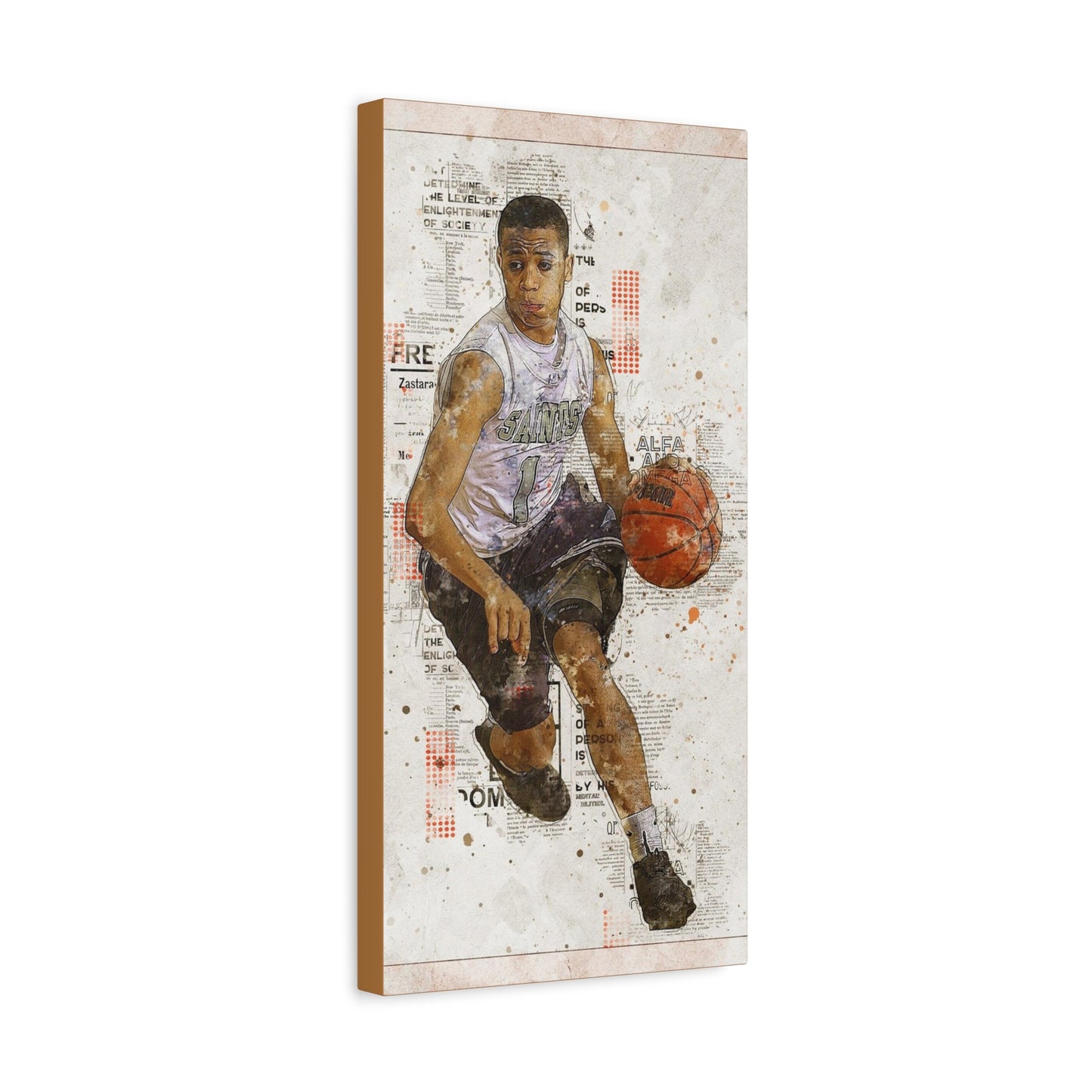 Basketball Matte Canvas, Stretched, 1.25"