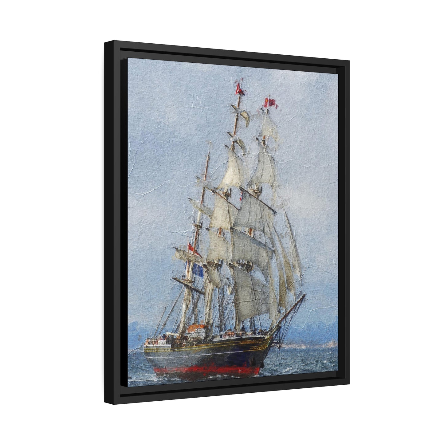 Clipper Matte Canvas, Black Frame