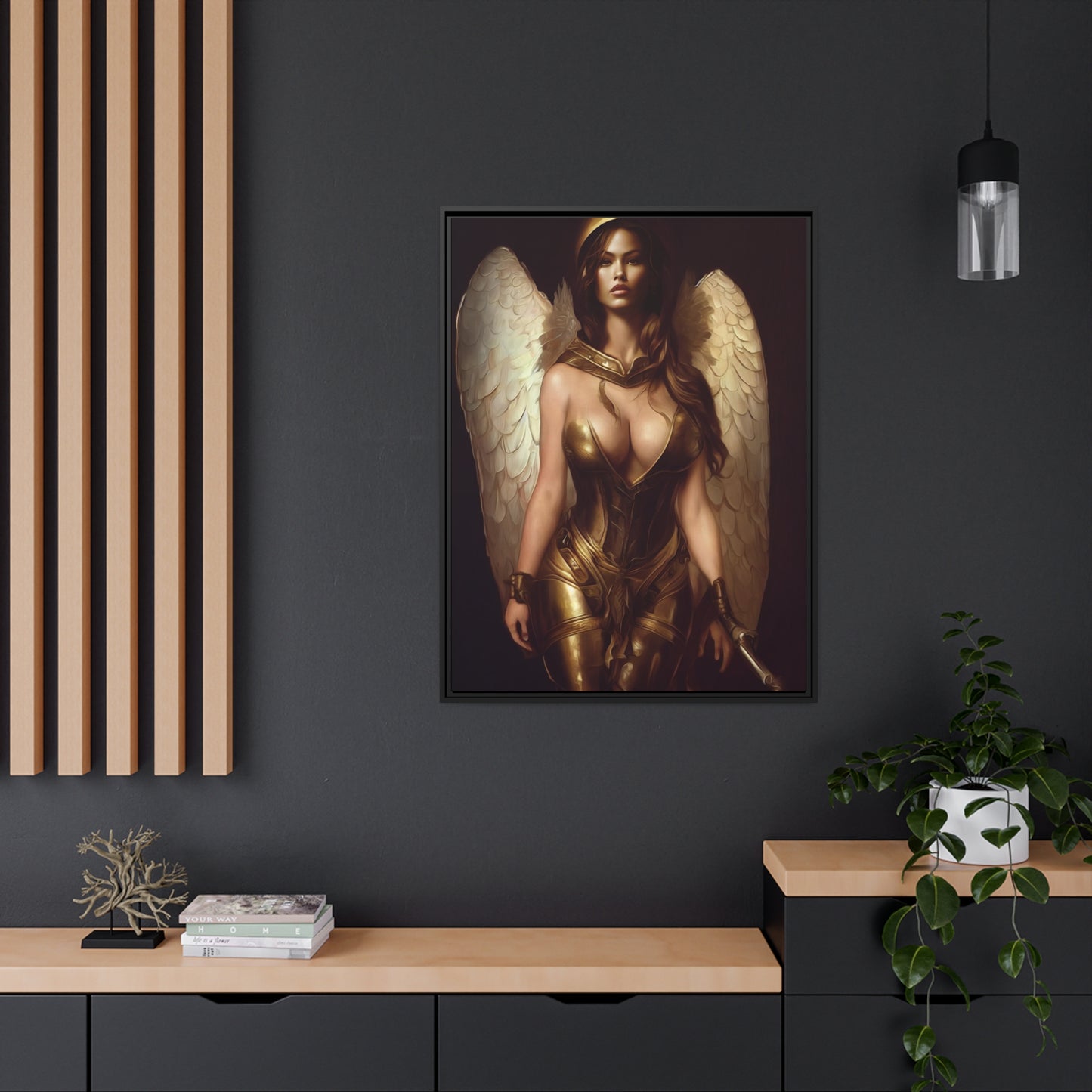 Goddess Matte Canvas, Black Frame