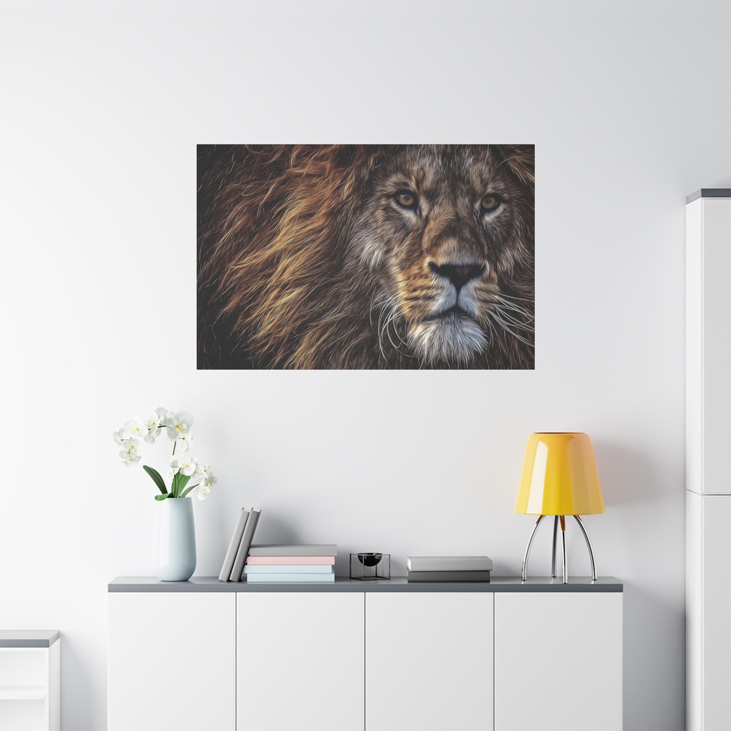 Lion Matte Canvas, Stretched, 1.25"