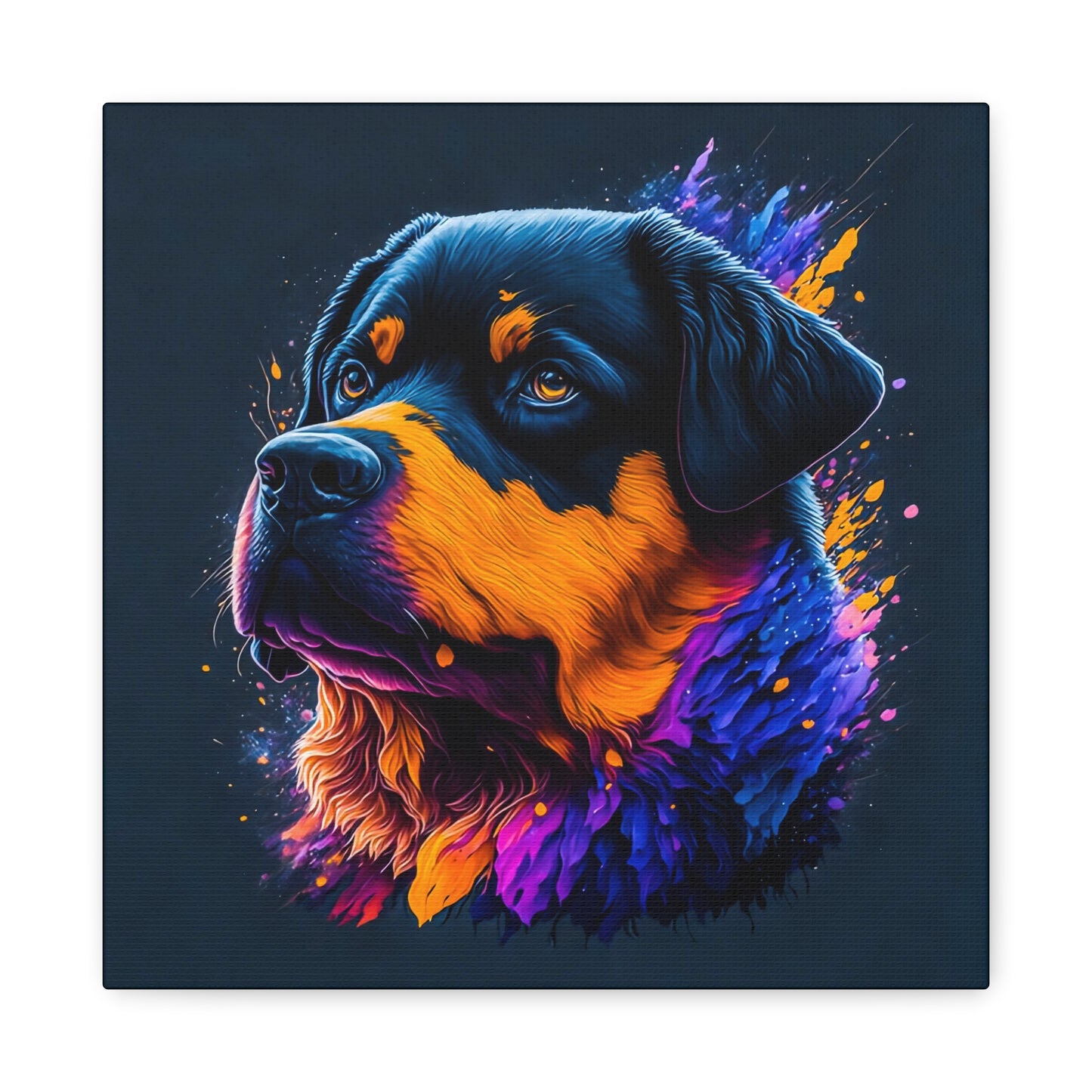 Rottweiller Matte Canvas, Stretched, 1.25"