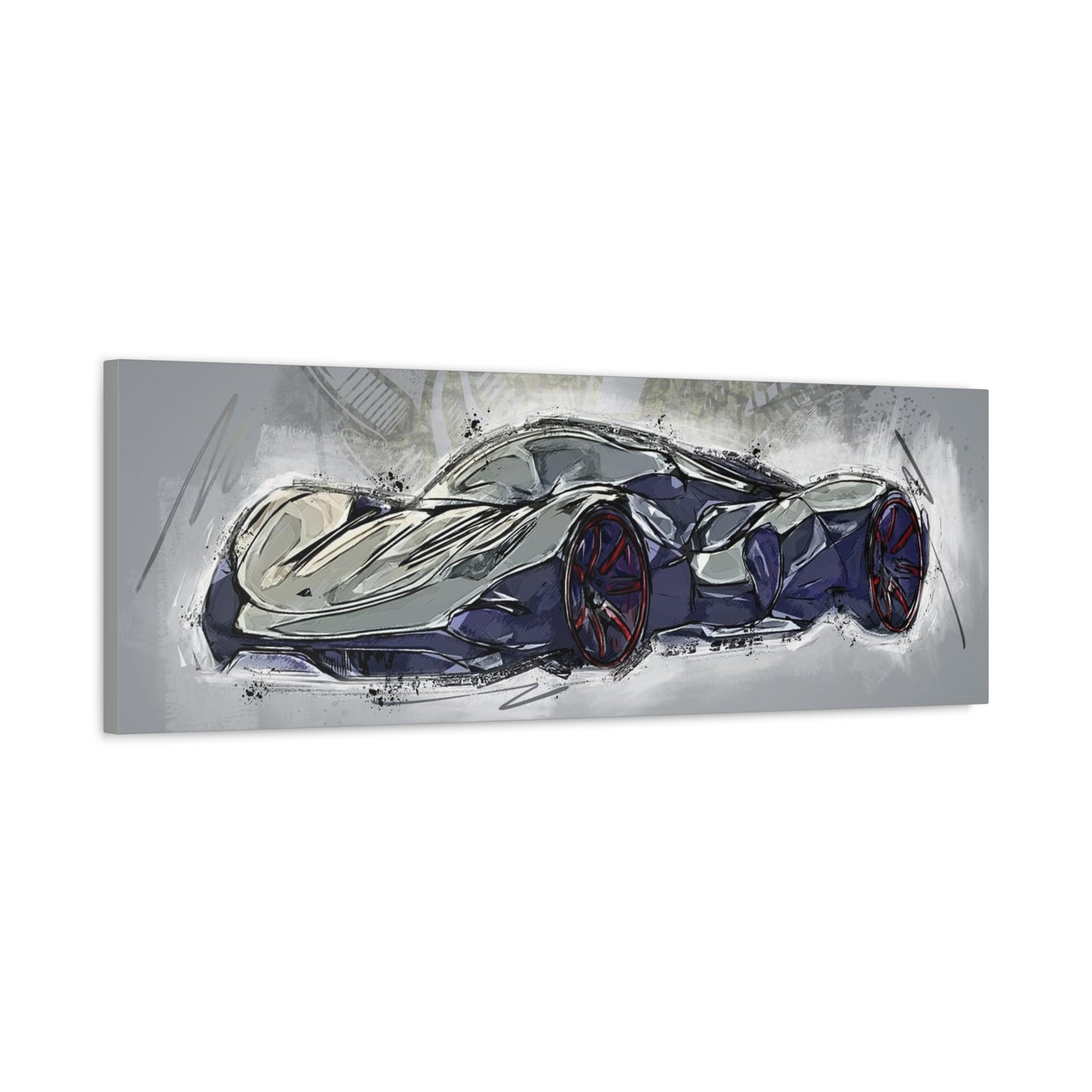 Car Matte Canvas, Stretched, 1.25"