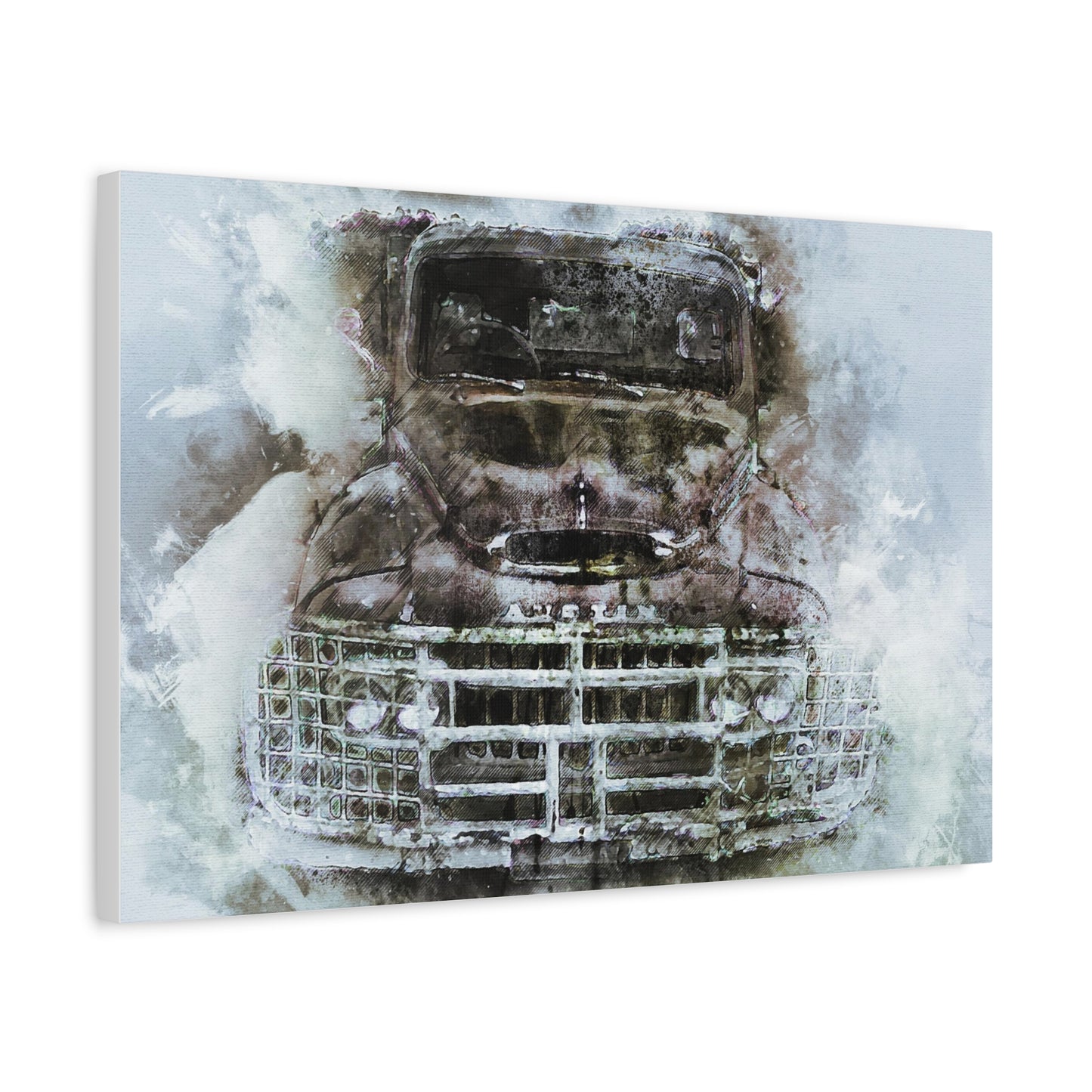 Austin Truck Matte Canvas, Stretched, 1.25"