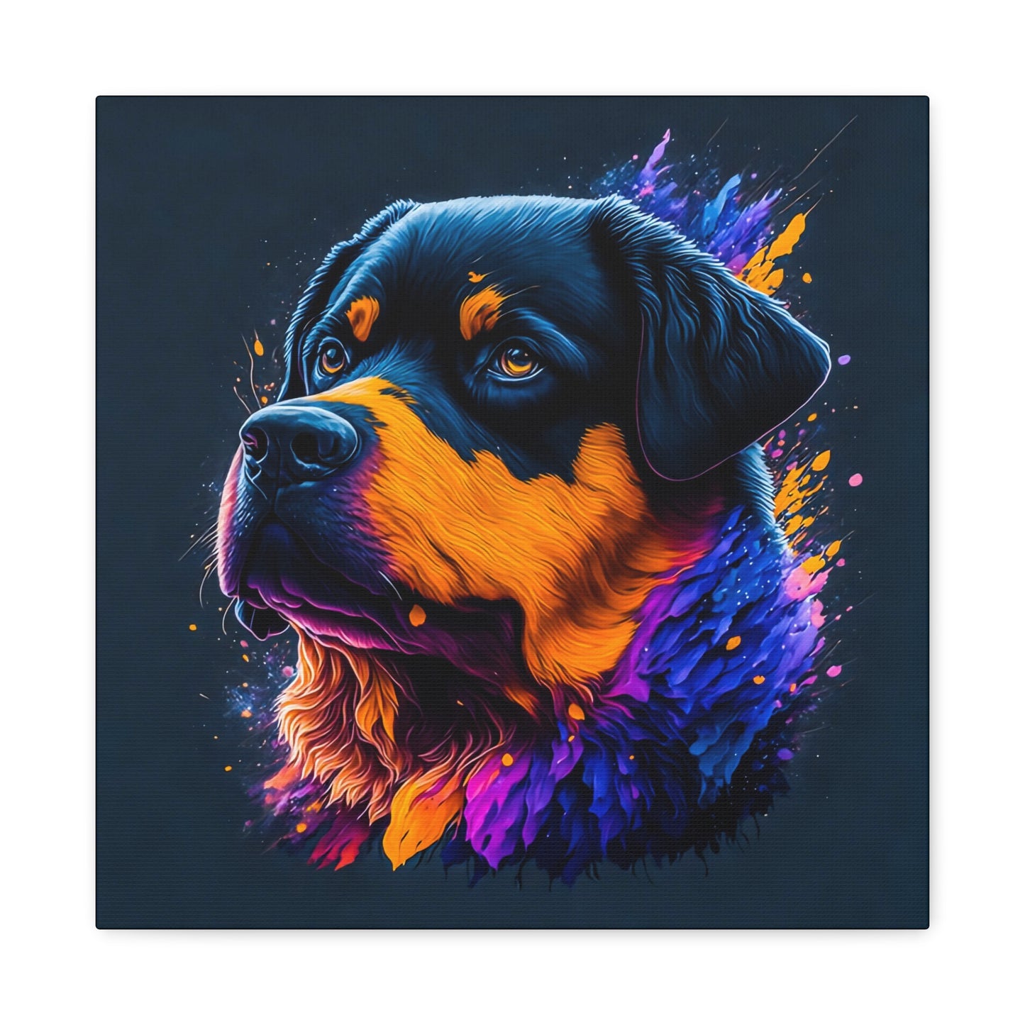 Rottweiller Matte Canvas, Stretched, 1.25"