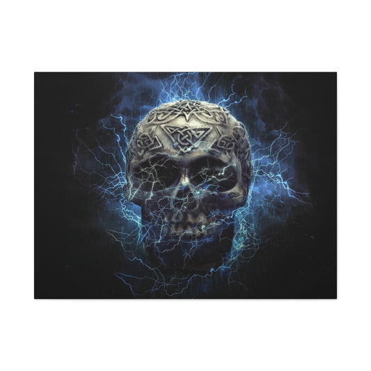 Skull Matte Canvas, Stretched, 1.25"
