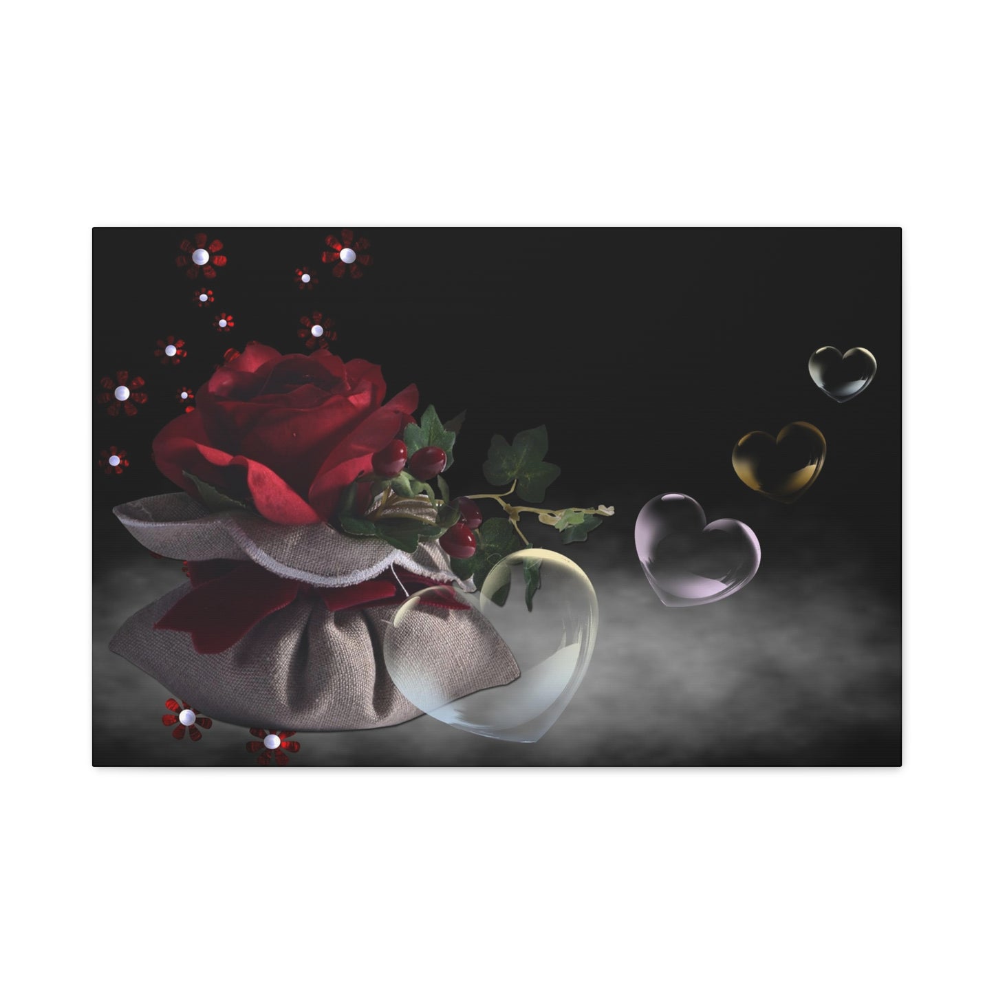 Rose Matte Canvas, Stretched, 1.25"