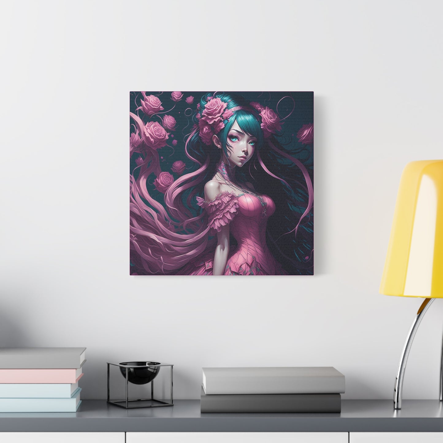 Lady Rose AI Gen Matte Canvas, Stretched, 1.25"