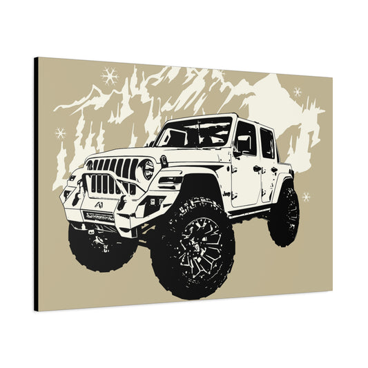 Jeep Matte Canvas, Stretched, 1.25"