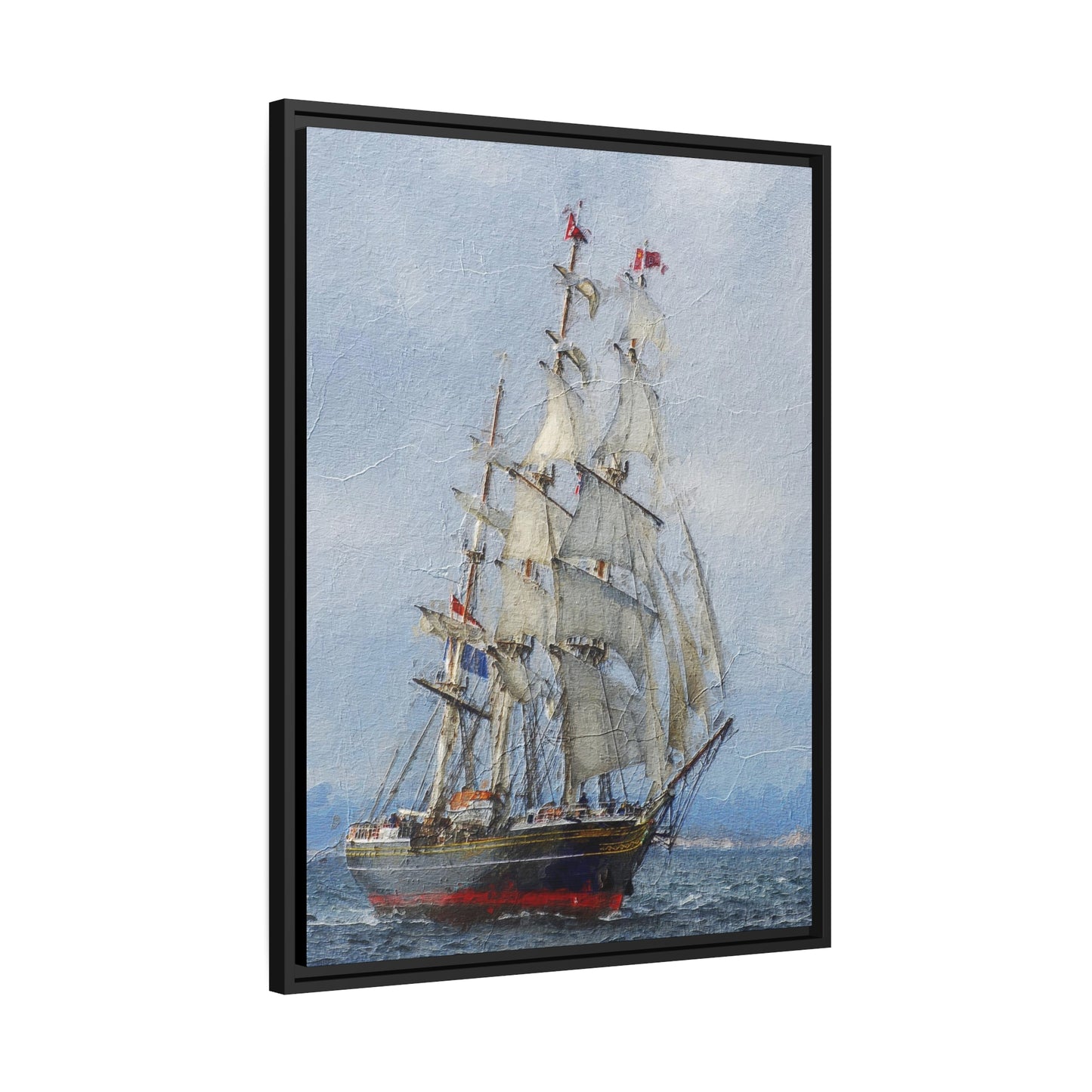 Clipper Matte Canvas, Black Frame