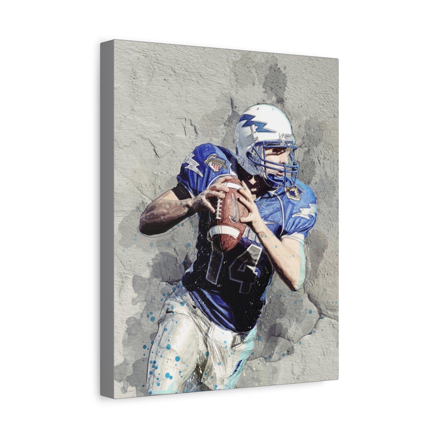 Quarterback Matte Canvas, Stretched, 1.25"