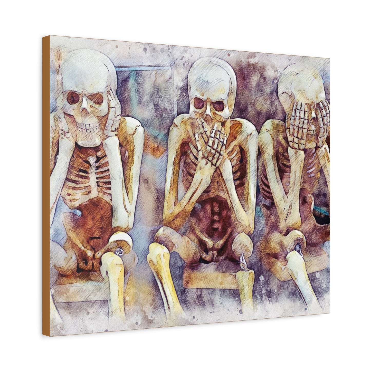 Skeletons Matte Canvas, Stretched, 1.25"