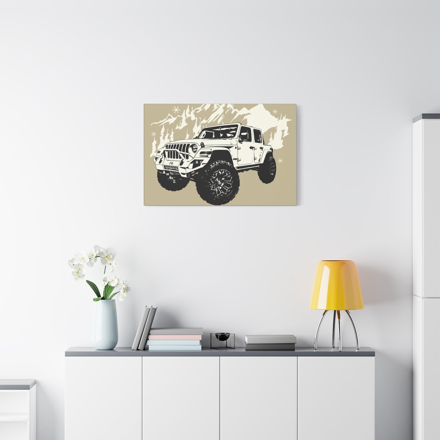 Jeep Matte Canvas, Stretched, 1.25"